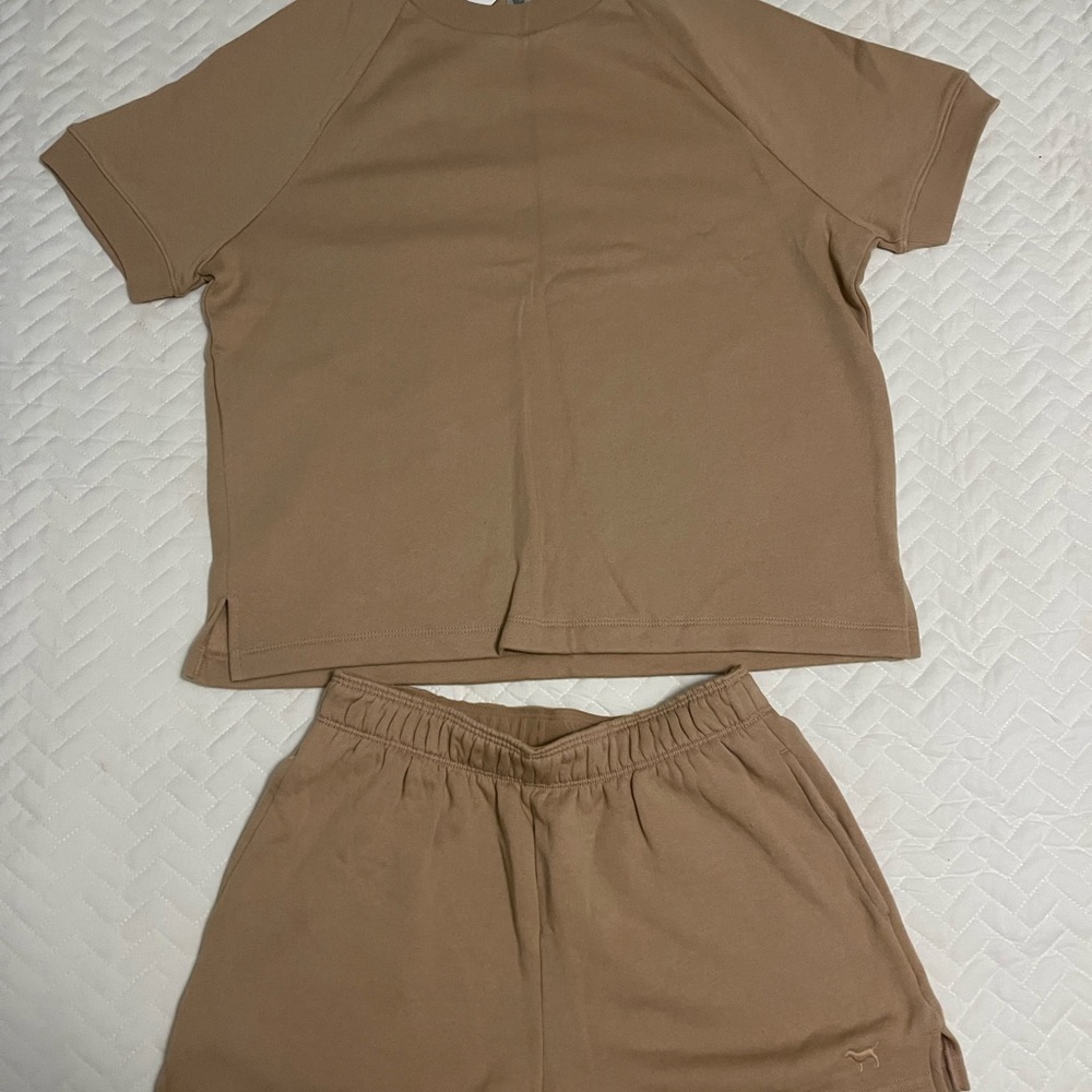 PINK Victoria's Secret Tan Lounge Set